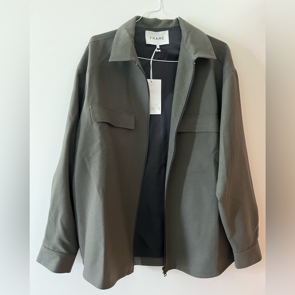 Men’s FRAME Olive Green Jacket XL. NWT.